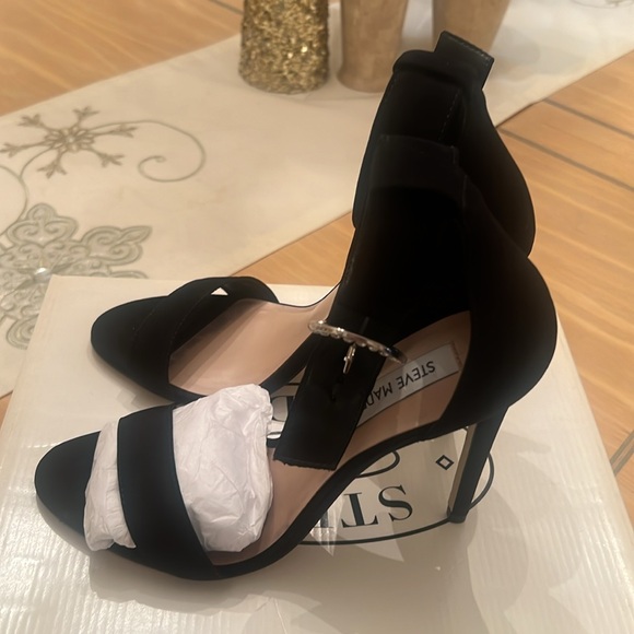 Steve Madden Suede Open Toe Heel - Picture 3 of 4